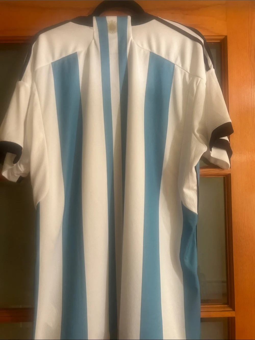 adidas Argentina Home Soccer Jersey White and Light Blue. New. With tag